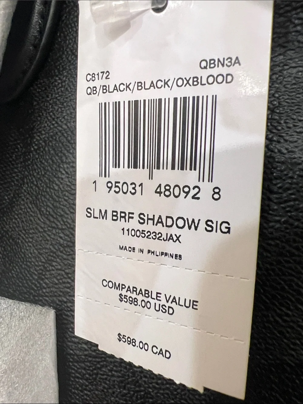 Coach Men's Black Signature Briefcase